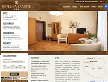 Tablet Screenshot of hotelnaskarpie.pl